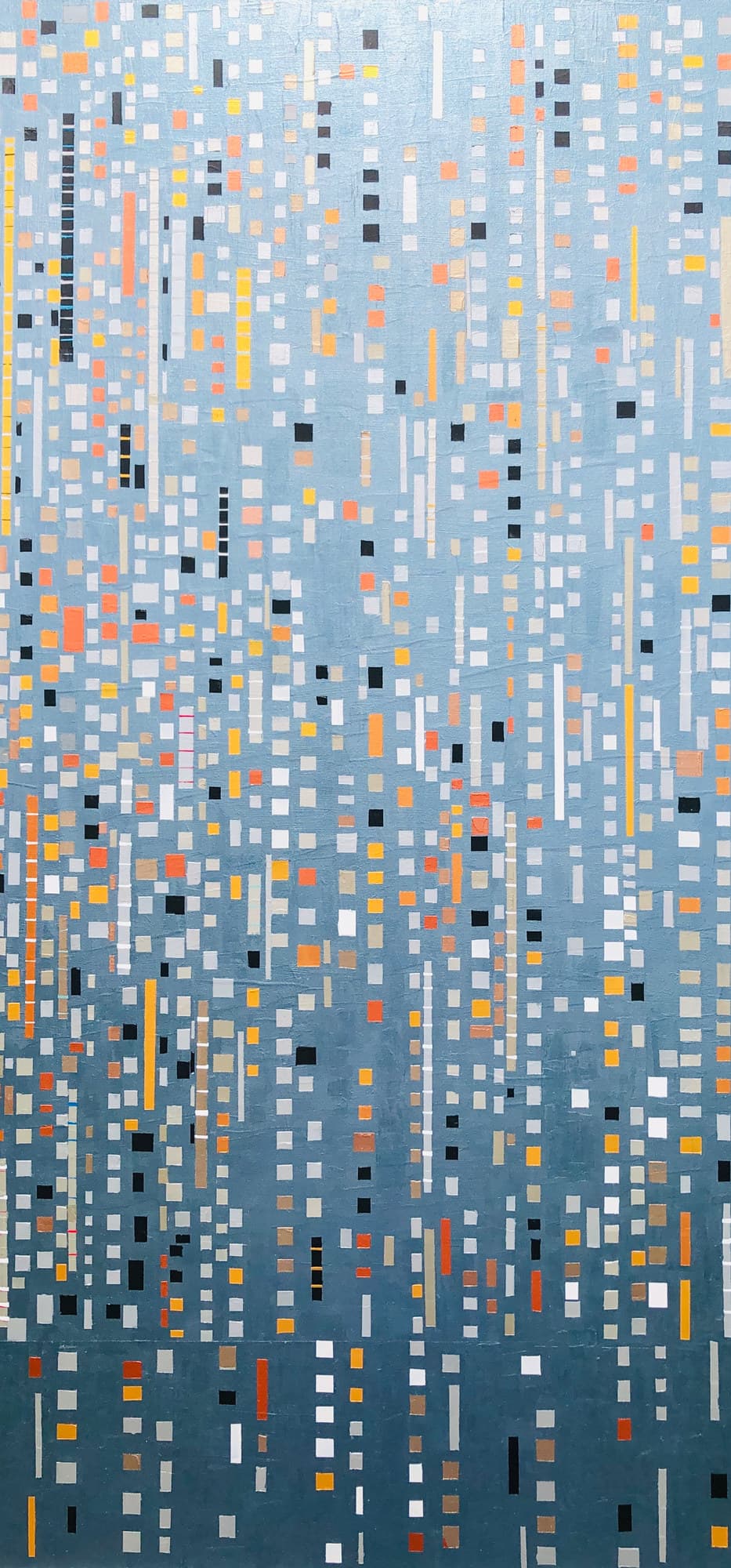 Mag XX, peinture de Nadine Hardy, acrylique sur bois, 100 × 50 cm, 2020