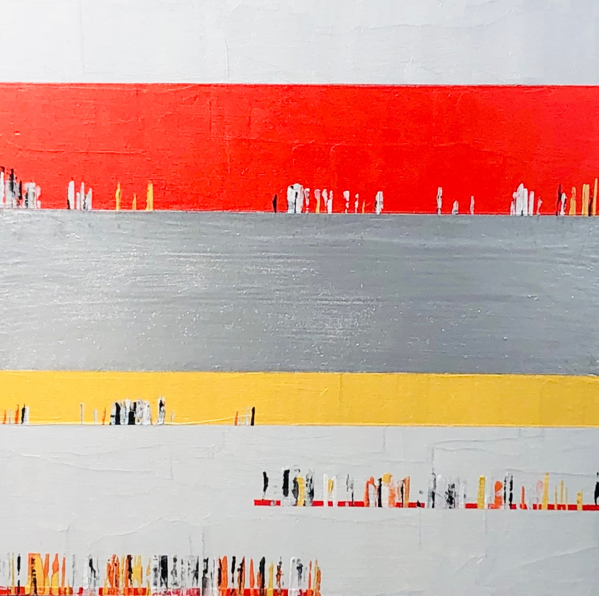 Passage Lumineux 21.2, peinture de Nadine Hardy, acrylique sur bois, 30 × 30 cm