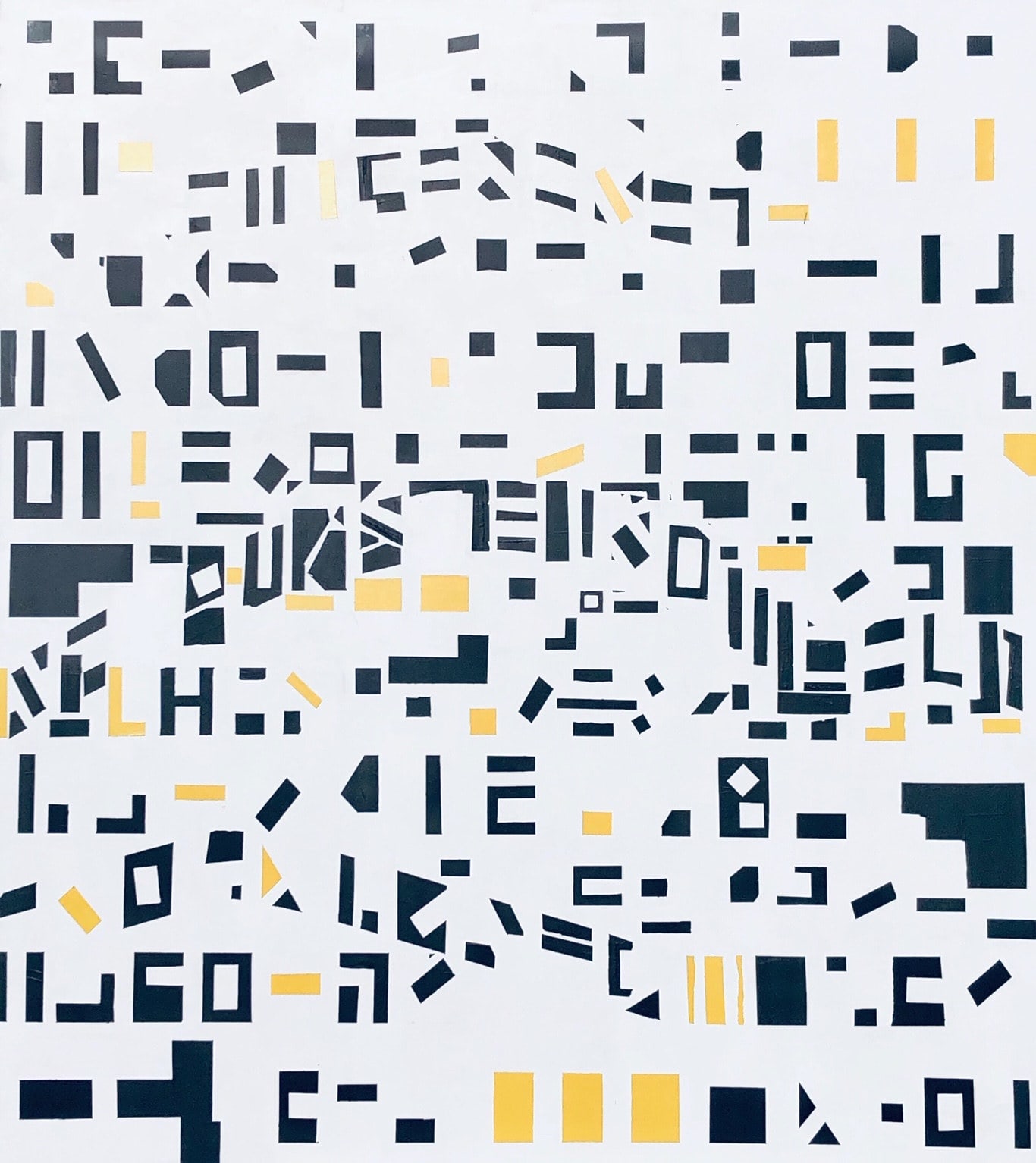 Abstraction 20-20, peinture de Nadine Hardy, acrylique sur bois, 122 × 109 cm, 2020