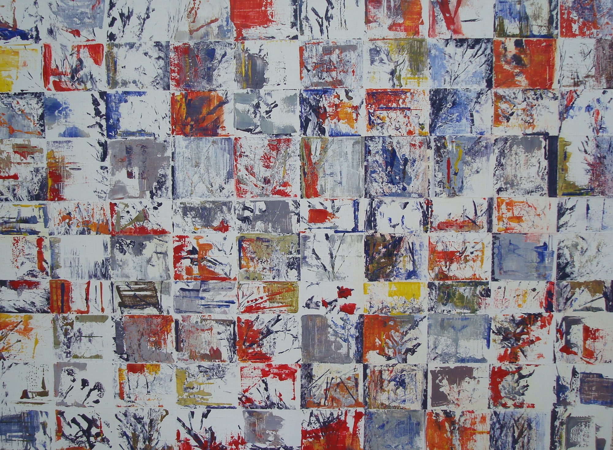 Generation 20.12, peinture de Nadine Hardy, 73 × 100 cm