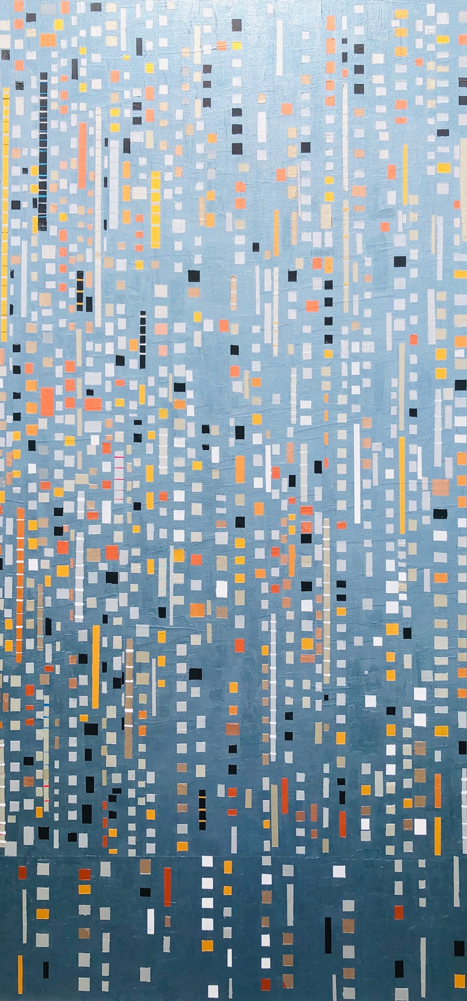 Mag XX, peinture de Nadine Hardy, acrylique sur bois, 100 × 50 cm, 2020