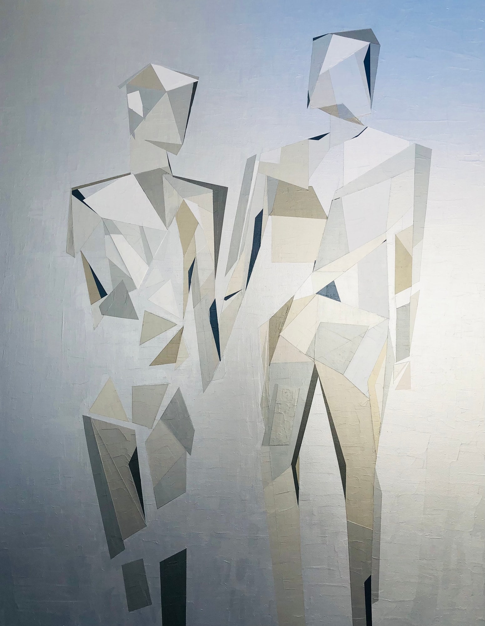 Présence 11-19, peinture de Nadine Hardy, acrylique sur bois, 146 × 114 cm, 2019