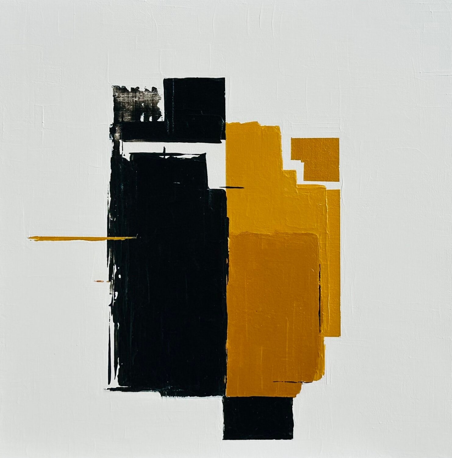 Résonance, peinture de Nadine Hardy, acrylique sur bois, 30 × 30 cm, 2024