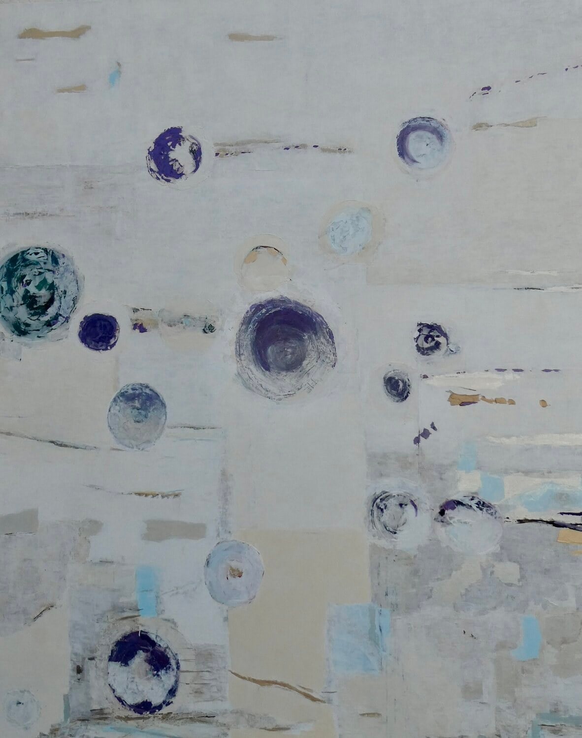 Transition, peinture de Nadine Hardy, acrylique, 92 × 73 cm, 2026